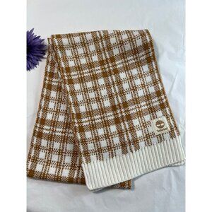 Timberland Plaid Knit Scarf